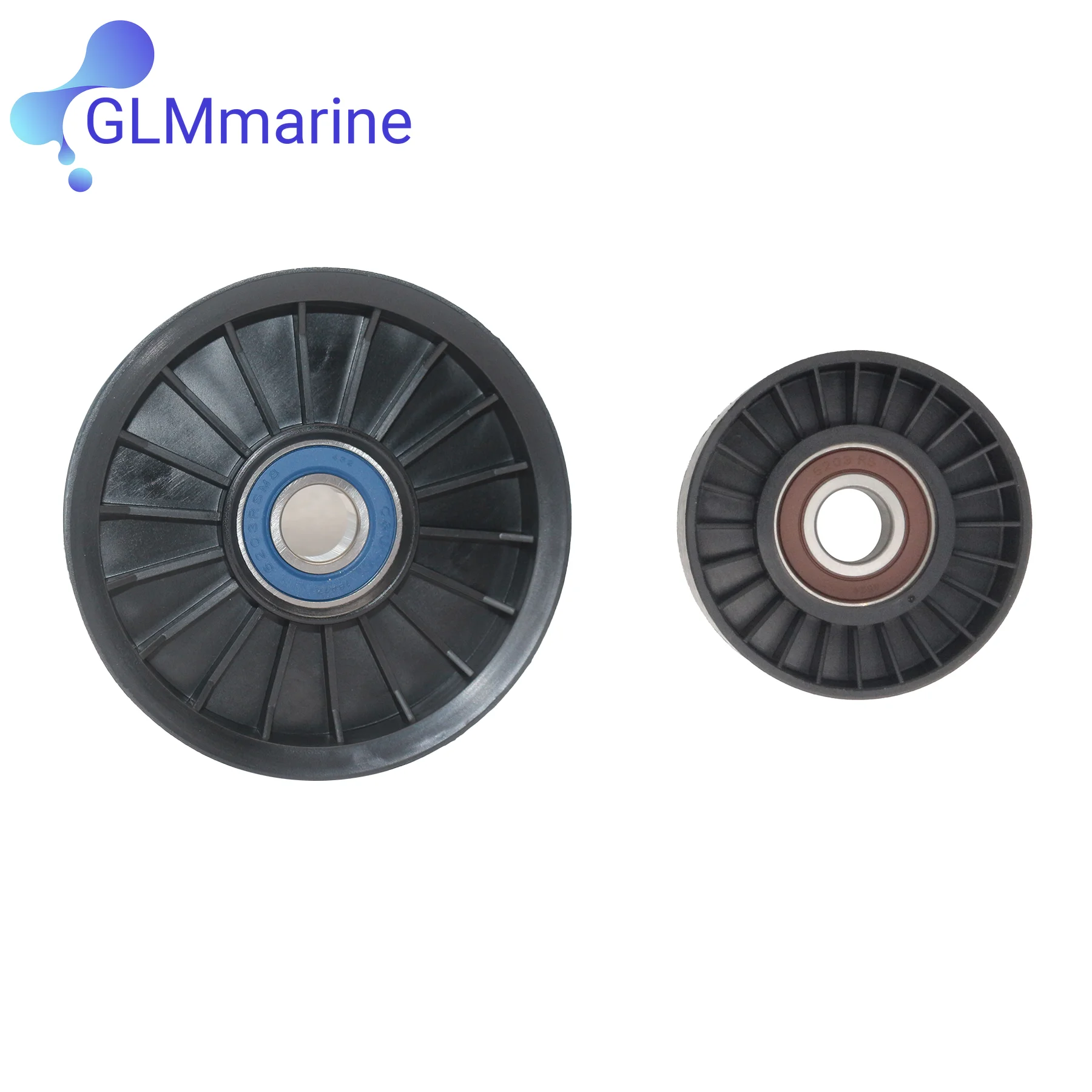 864625T 8M6500024 865598 Mercruiser V6 V8 Serpentine belt Idler PULLEY set 4.3 5.0 5.7 6.2 L MPI pulleys