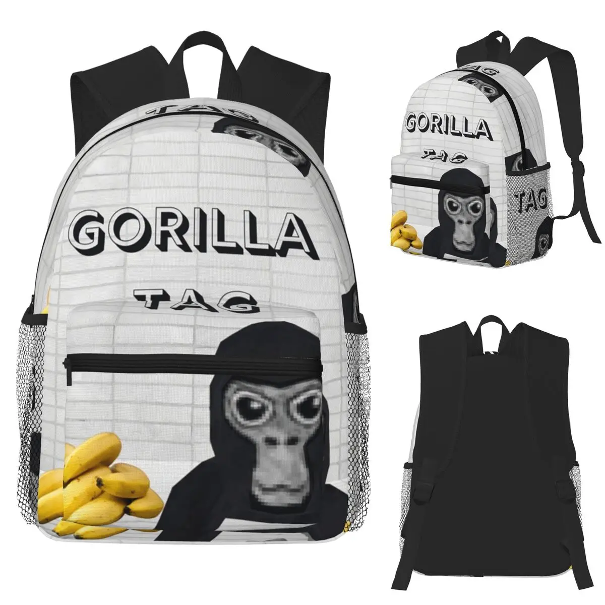 

Студенческий рюкзак Gorilla Tag Monkey, школьная сумка, походный дорожный рюкзак для мальчиков и девочек, модная сумка для книг, сумки на плечо