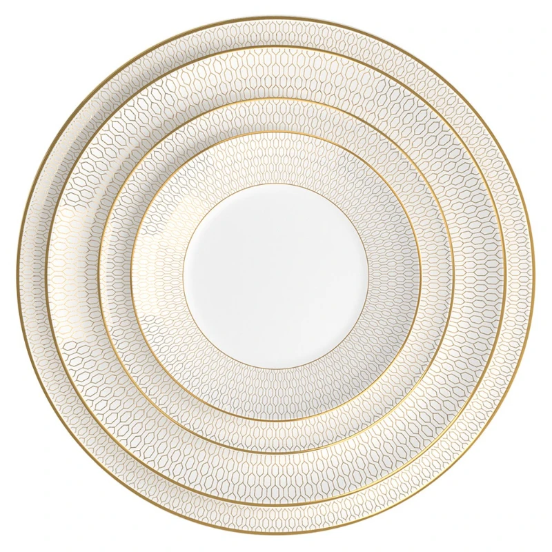 Nordic minimalist luxury ceramic plate set bone china tableware Western steak dessert plate home decoration Kitchen accessories