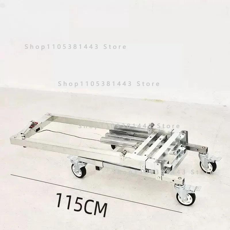 Loading Artifact Lifting Handling Stacker Forklift Li-ft Portable Folding Retractable Trolley Bearing 60Kg Adjustable Hand