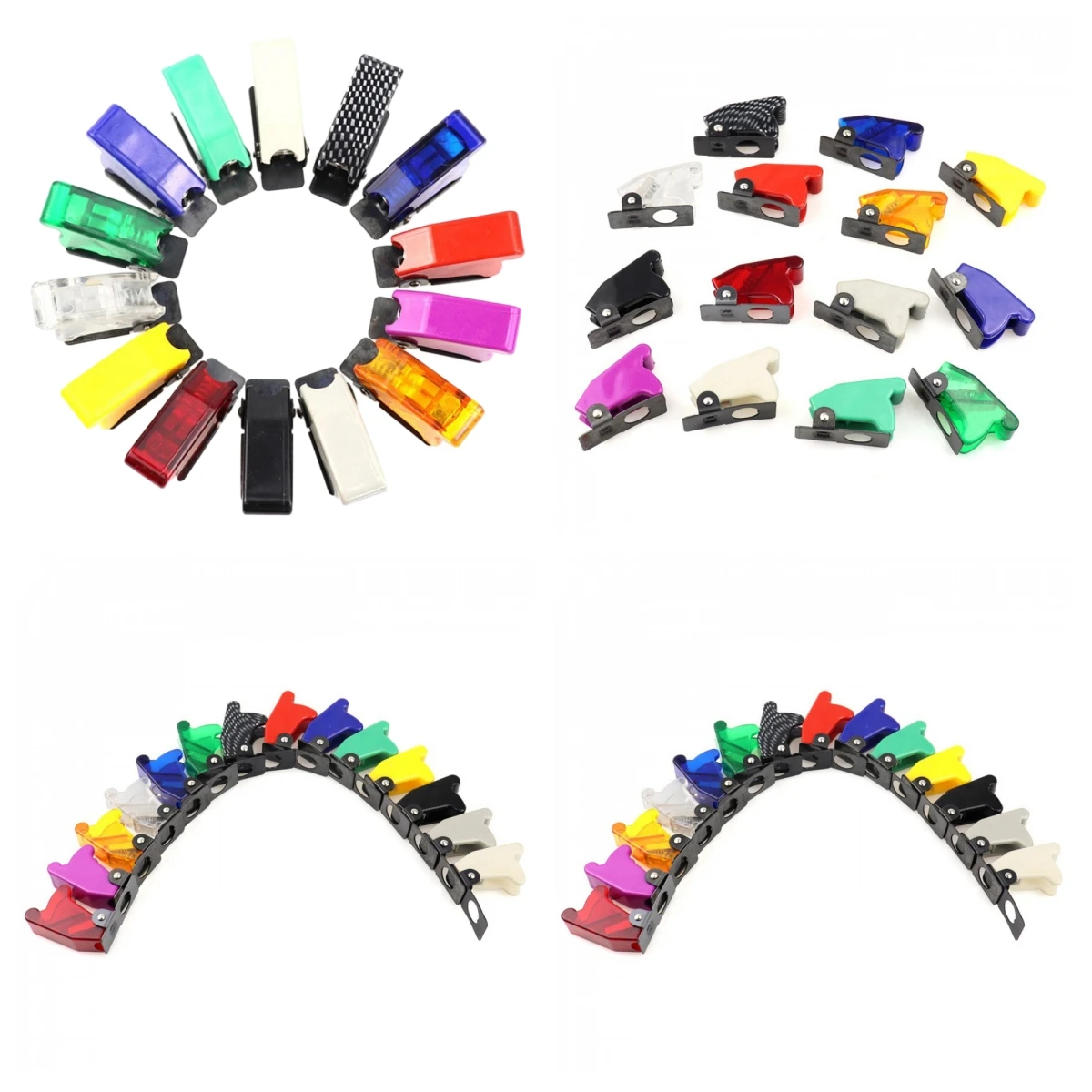 

5PCS 12mm Waterproof and Anti-mis-touch Toggle Switch Cover Auto Car Boat Truck Illuminated Led Toggle Switch Flip Up Cover