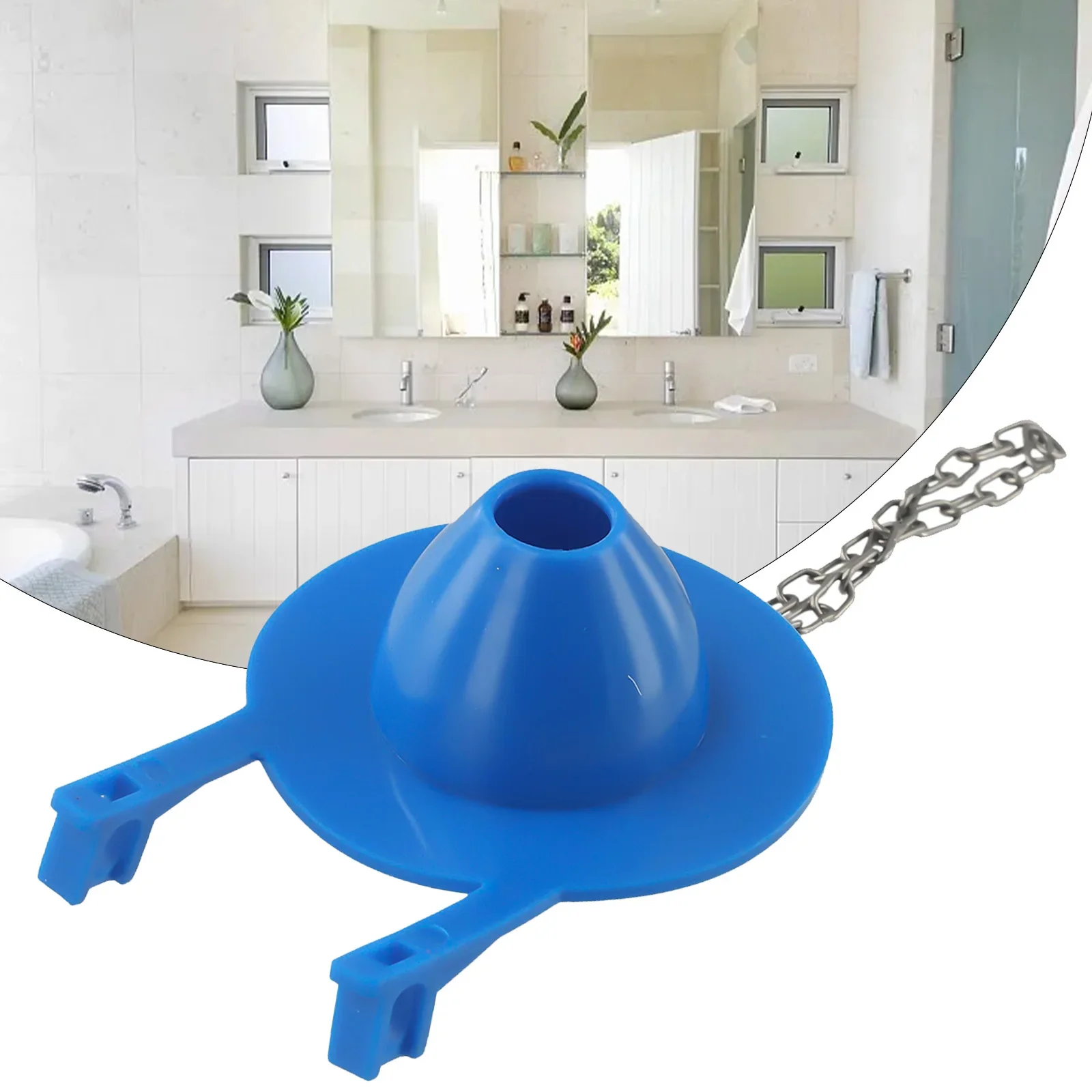 Cap Tank PVC Part Valve Toilet Flapper Accessoties Quickly And Easily Valve Bathroom Drain Flapper Replacement
