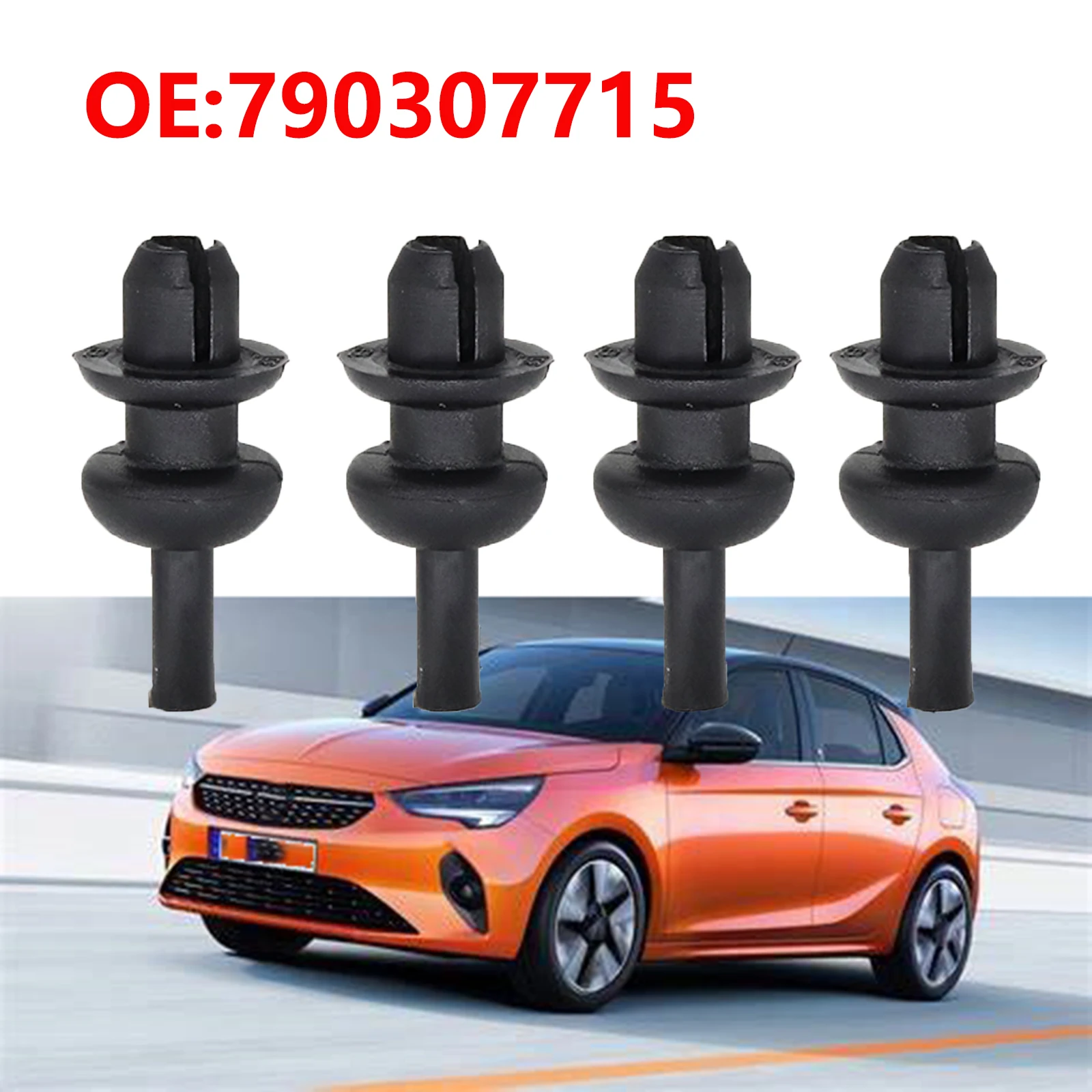 4PCS For Opel Corsa F 2019 2020 2021 Trunk Parcel Shelf Pack Hanger string Clips Strap Rope Mounting Hook Bracket 7903077159