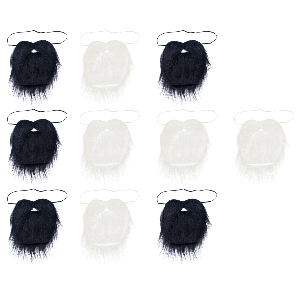 

10 Pcs Bearded Simulation Product Halloween Costumes Self Adhesive Mustache Beards False Cosplay