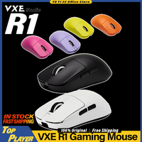 ORIGINAL VXE R1 Gaming Mouse R1 PRO MAX PAW3395 4K Polling Rate BT 2.4G Wireless 48G Ultralight for Gaming E-Sport Dragonfly R1