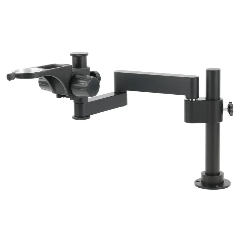 Scharnierende Arm Klem Microscoop Beugel 76mm 50mm Scherpstellen Houder Voor Stereo Microscoop Monoculaire lens Video Microscoop Camera - afbeelding 1