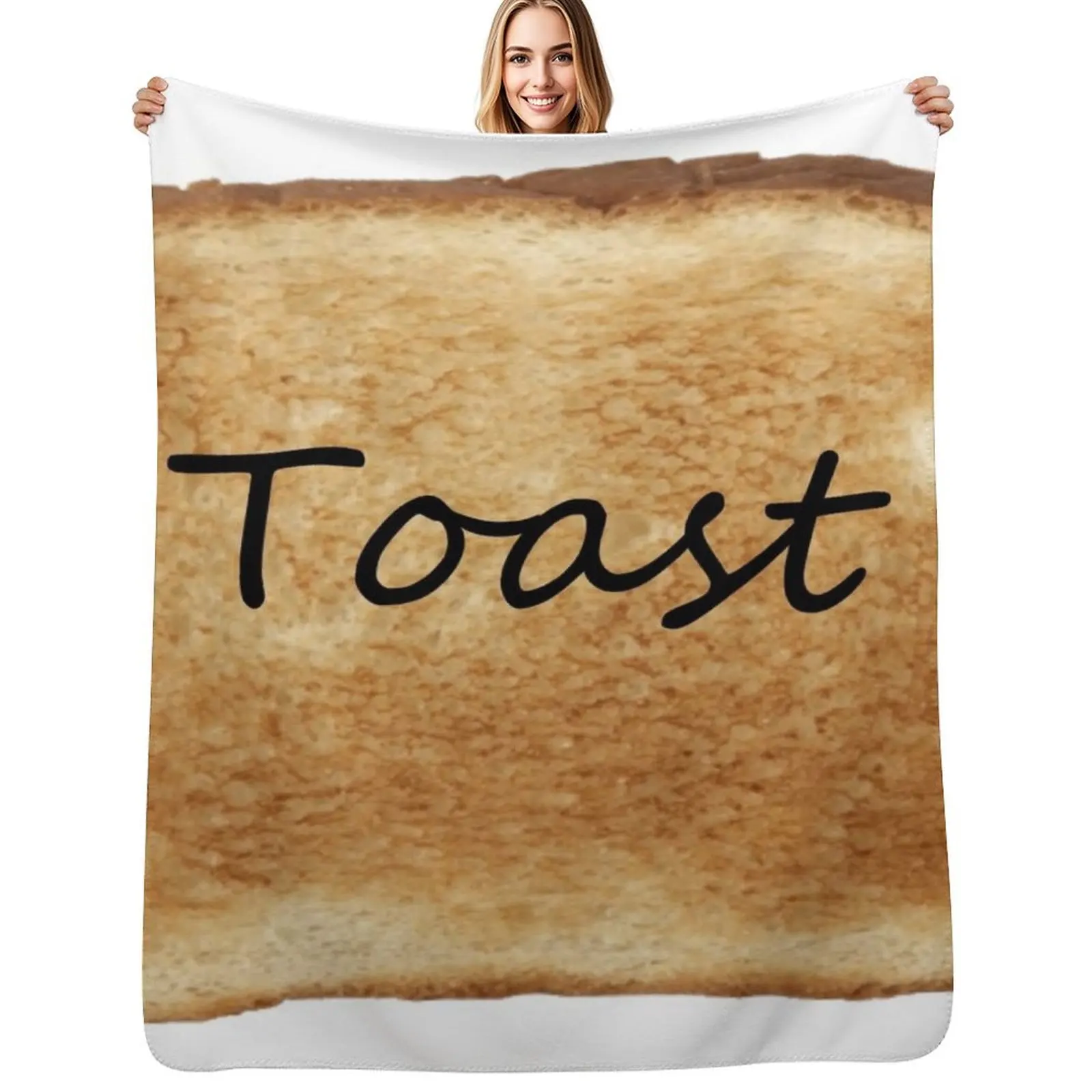 Toast Throw Blanket Outdoor Soft Blanket for Picnic Beach Camping