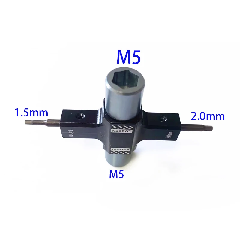 M5 Screw Nut Wrench with Built in One Way 1.5mm/2.0mm Bearing Tool Screwdriver Release Propeller Motor For RC FPV Drone Model