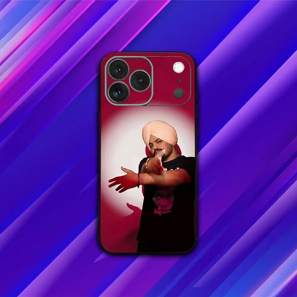 Funda de teléfono S-Sidhu Moose 295 Wala para iPhone 17,16,15,14,13,12,11,Pro,Max,Plus,X,XS,SE4,E,Mini,funda negra suave