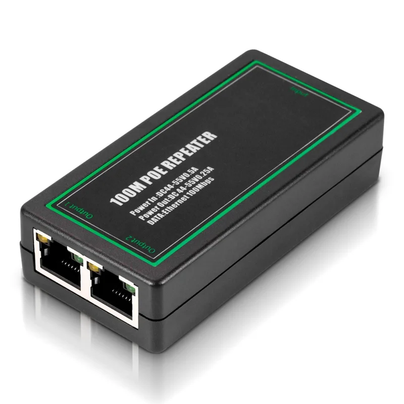 

Порт AA08-2, 100 Мбит/с для удлинителя POE, стандарт IEEE802.3Af/At, для IP-камеры NVR, AP, IP-G VOICE, расширенный диапазон 100 метров