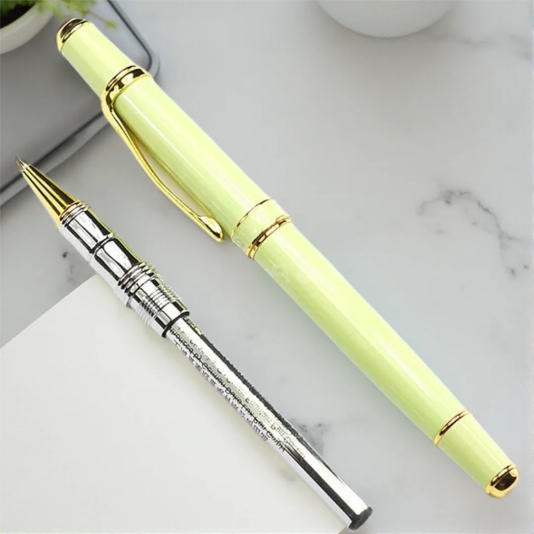 

Duke White & Golden Metal Rollerball Pen Professional Writing Pen DRP013