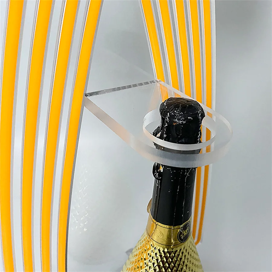 LED Bottle Service Sign Acrylic Display Wine Rack VIP Service Tray LED Bottle Presenter Bottle Glorifier For Nightclub Decor