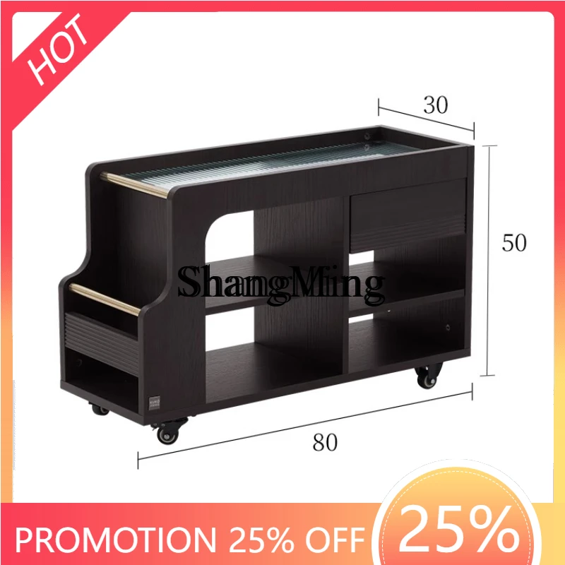 

SM new household modern simple movable large-capacity storage side cabinet trolley
