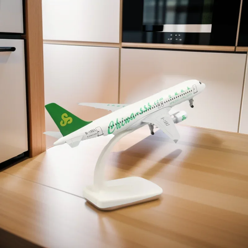 

20 см масштаб 1:400 A320 Spring Airlines модель самолета из сплава с колесами и шасси для коллекции подарков моделирование игрушек