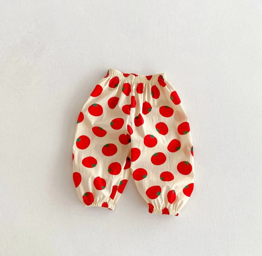 Toddler Casual Anti Mosquito Pants Lightweight Fabric Cute Prints Trousers Baby Daily Simple Pants Kid Popular Casual Trousers