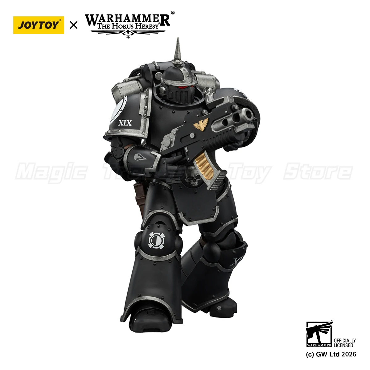 

Предзаказ: JOYTOY Warhammer 40K Raven Guard MkVI Тактический сержант с энергетическим мечом, болтером и плазменным пистолетом-болтером