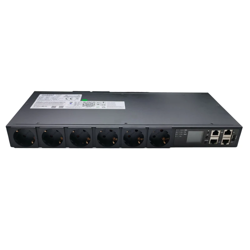 حامل يتصاعد Pdu Power Strip Uk Pdu OEM مخصص منفذ مبدل، Snmp، TCP. شاشة Telnet 485modbus SSH، الاختبار والتحكم