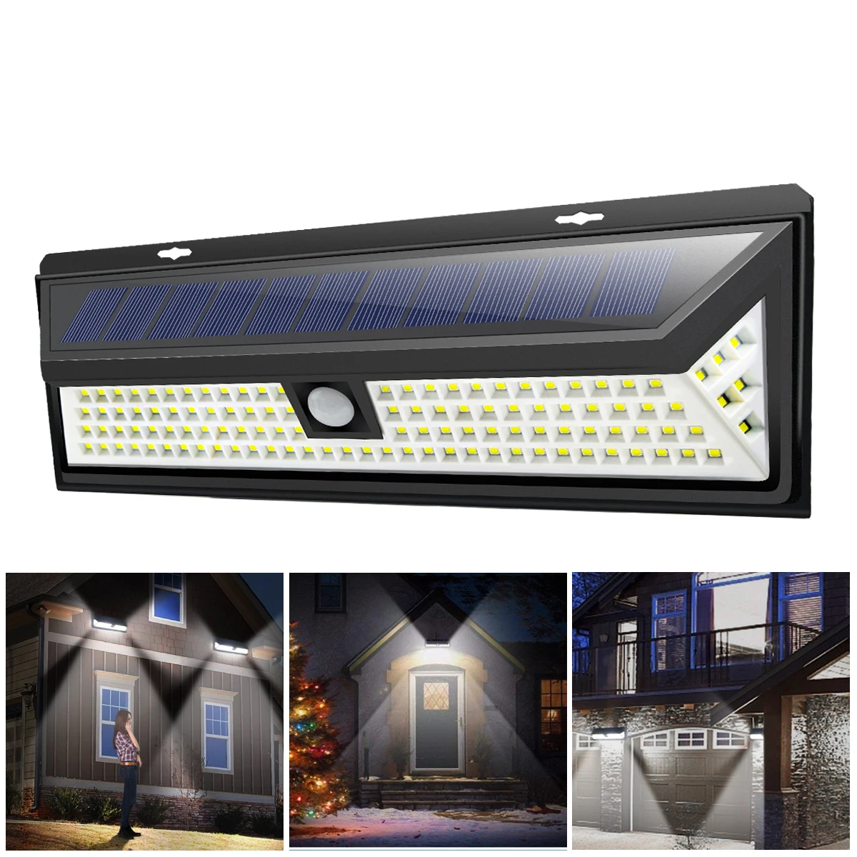 24/40/118 LEDs Solar Light Pir Motion Sensor Outdoor Solar Lamp Sunlight Waterproof for Courtyard Garden Wall Decoration