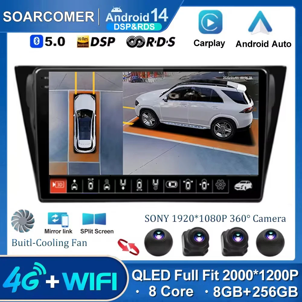 

Android 14 For VW Volkswagen Bora 2016 - 2018 Car Radio Multimedia Player Autoradio GPS Navigation Camera Carplay QLED 2Din DVD