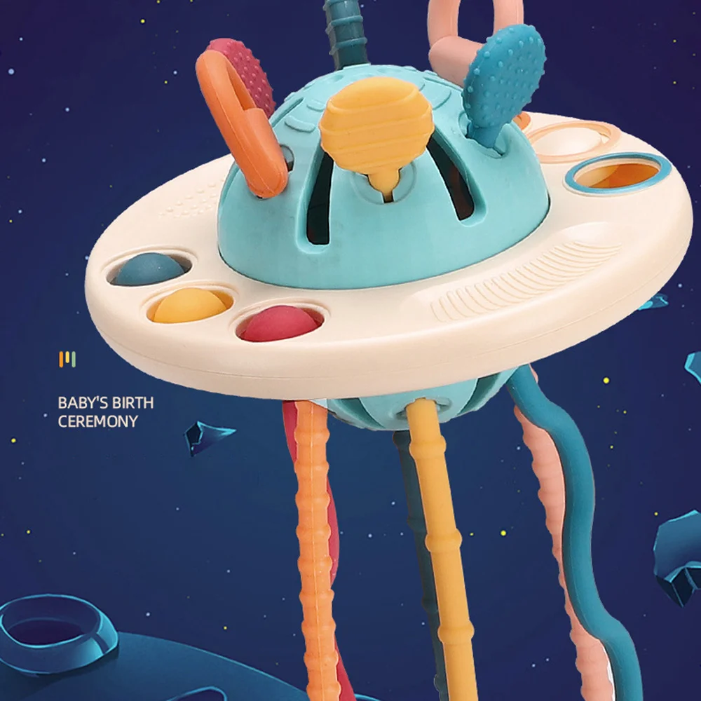 Zintuiglijke bijtring speelgoedbal BPA-vrij Gemakkelijk vast te houden voor baby's Oefeningen Geest