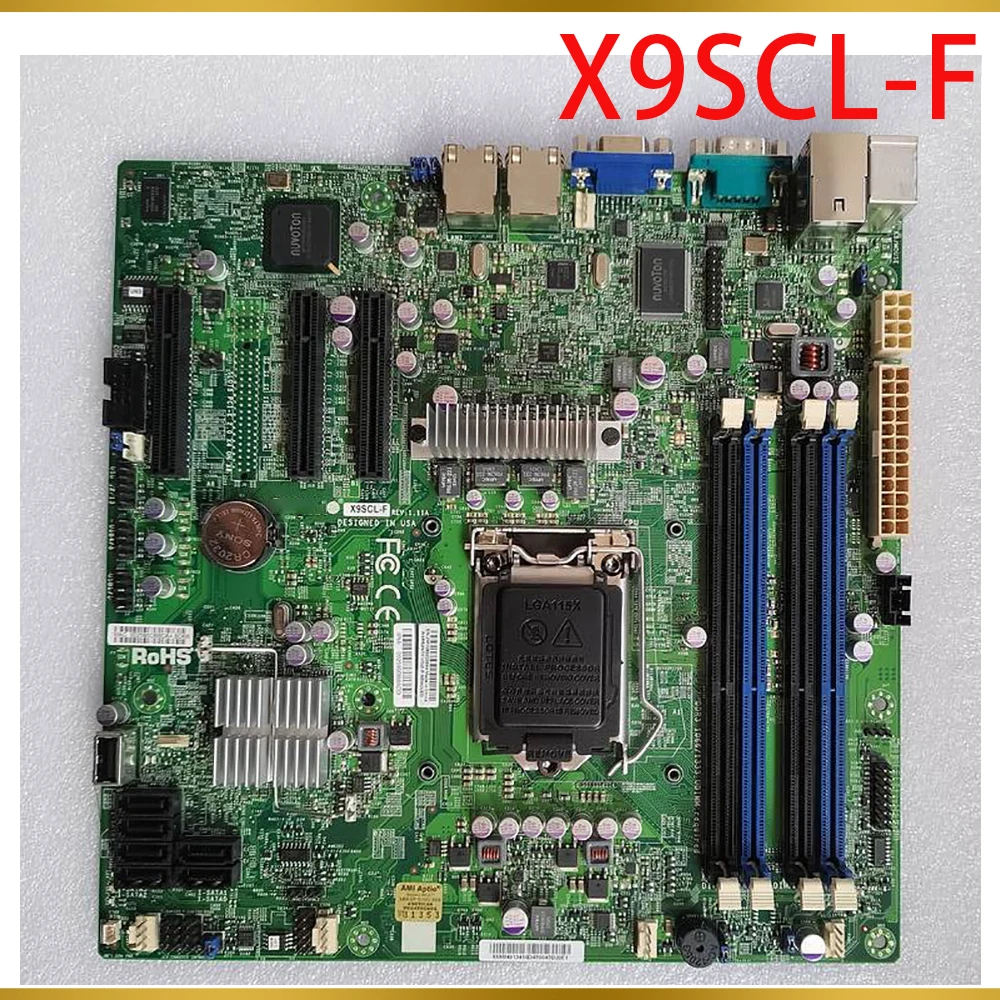 

Для Supermicro ServerBoard Xeon E3-1200 V1 V2 серии 2-го и 3-го поколения Core i3 IPMI 2,0 LGA1155 DDR3 SATA 2,0 PCI-E 3,0 X9SCL-F