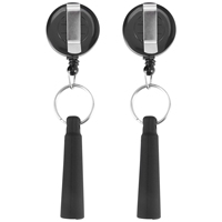 Y06A 8Pcs Elastic Silicone Retractable Pencil Holder, Duty Retractable Pull Pen for Woodwork, Retractable Keychain Pen Case