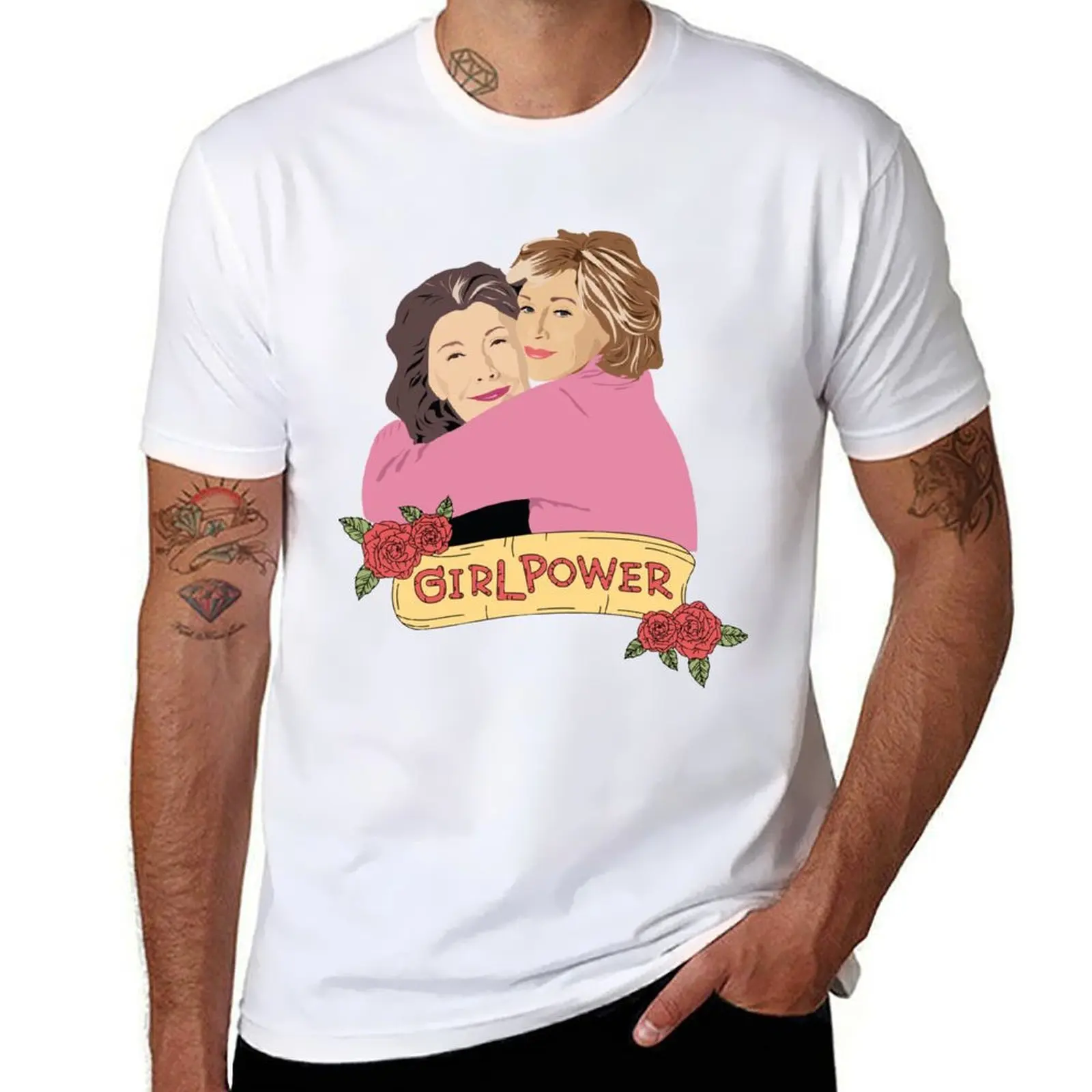 

Grace and Frankie Girl Power T-Shirt anime t shirts for man t shirt man casual