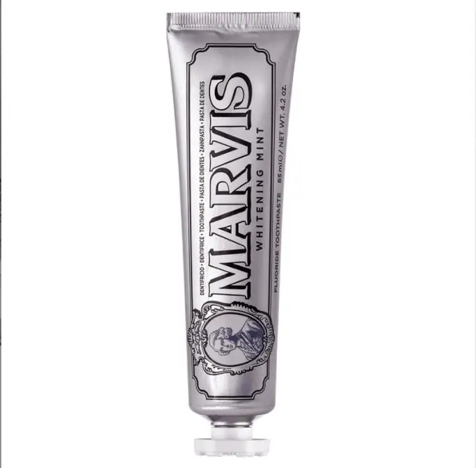 Marvis-Dentifrice SAF blanchissant à la menthe, produit original italien, rafraîchit l'haleine et élimine la fumée, 85ml