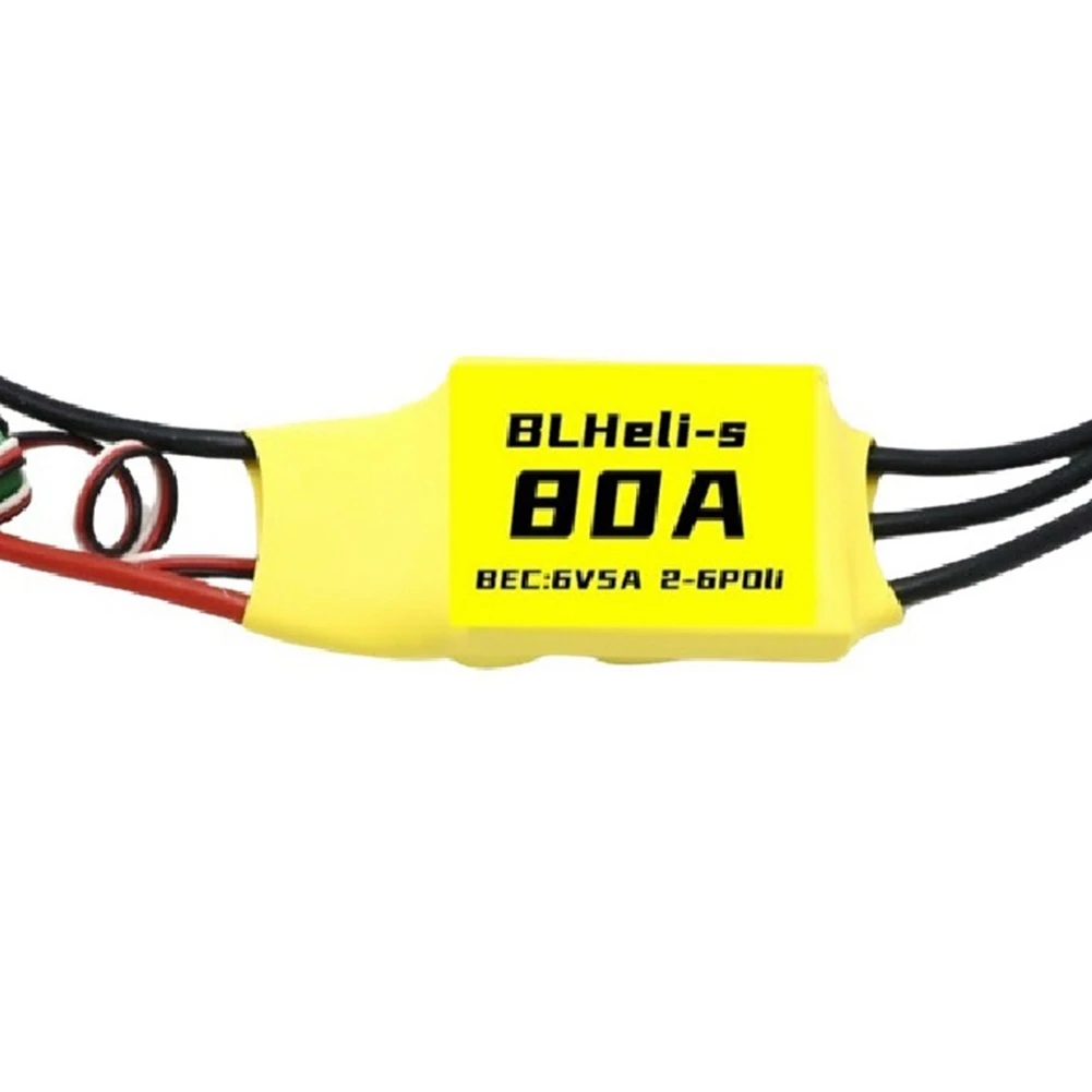 

A63T-Blheli Бесщеточный ESC 80A ESC 6V 5A 2-6S для RC FPV Многороторный дрон с фиксированным крылом DIY Запчасти