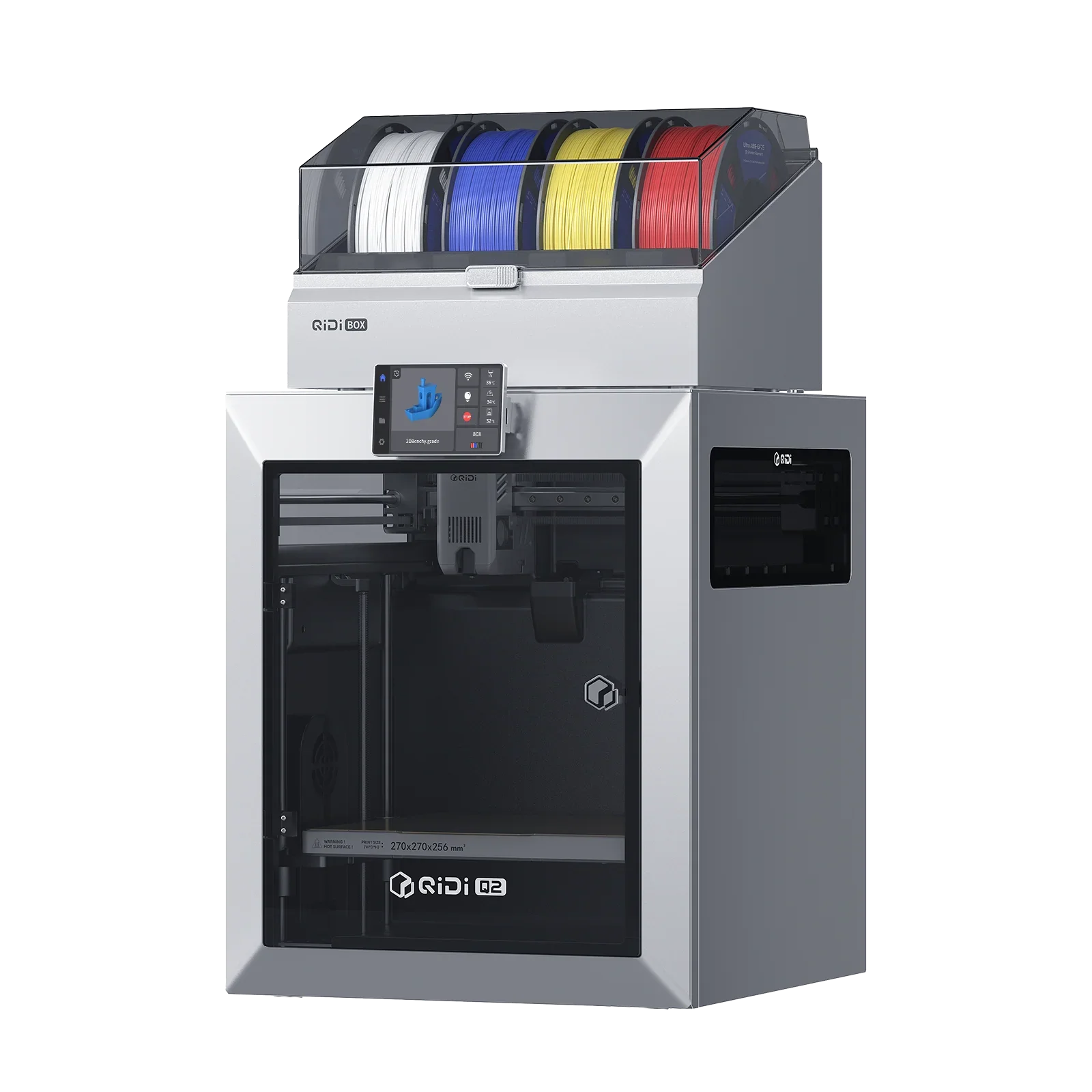 QIDI Q2 Combo 3D Printer, Enclosed FDM with 65℃ Heated Chamber, Ultra Air Filtration, 600mm/s High Speed, AI Camera, Auto Level