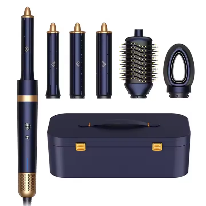 

STLFHairdryer 6 in 1 Multi-function Styler With Hot Air Brush Wraps Hair Dryer Brush Curler Straightener 6 In1 Hair Dryer Styler