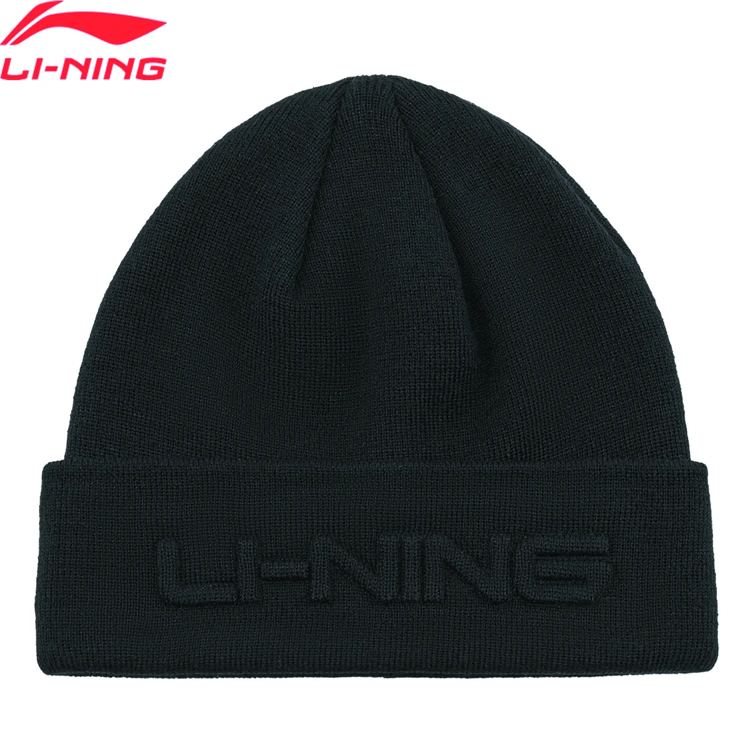 Li-Ning للجنسين الرياضة نمط محبوك قبعة 56-60 سنتيمتر 70.5% الاكريليك 29.5% الصوف الدافئة بطانة الرجال النساء أنيق الترفيه قبعة AMZV033
