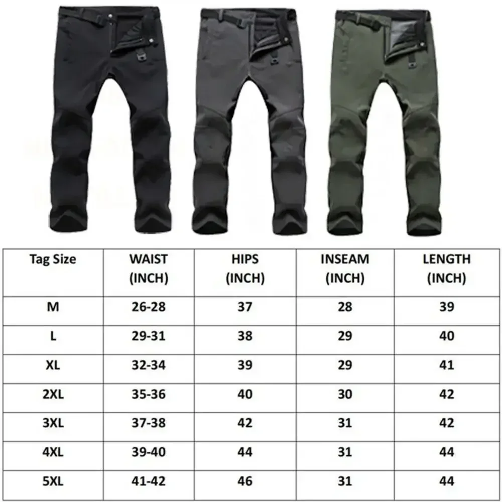 FjMen-Pantalon de randonnée en peluche imperméable pour hommes et femmes, pantalon de chargement doublé Smile, extérieur, marche, hiver