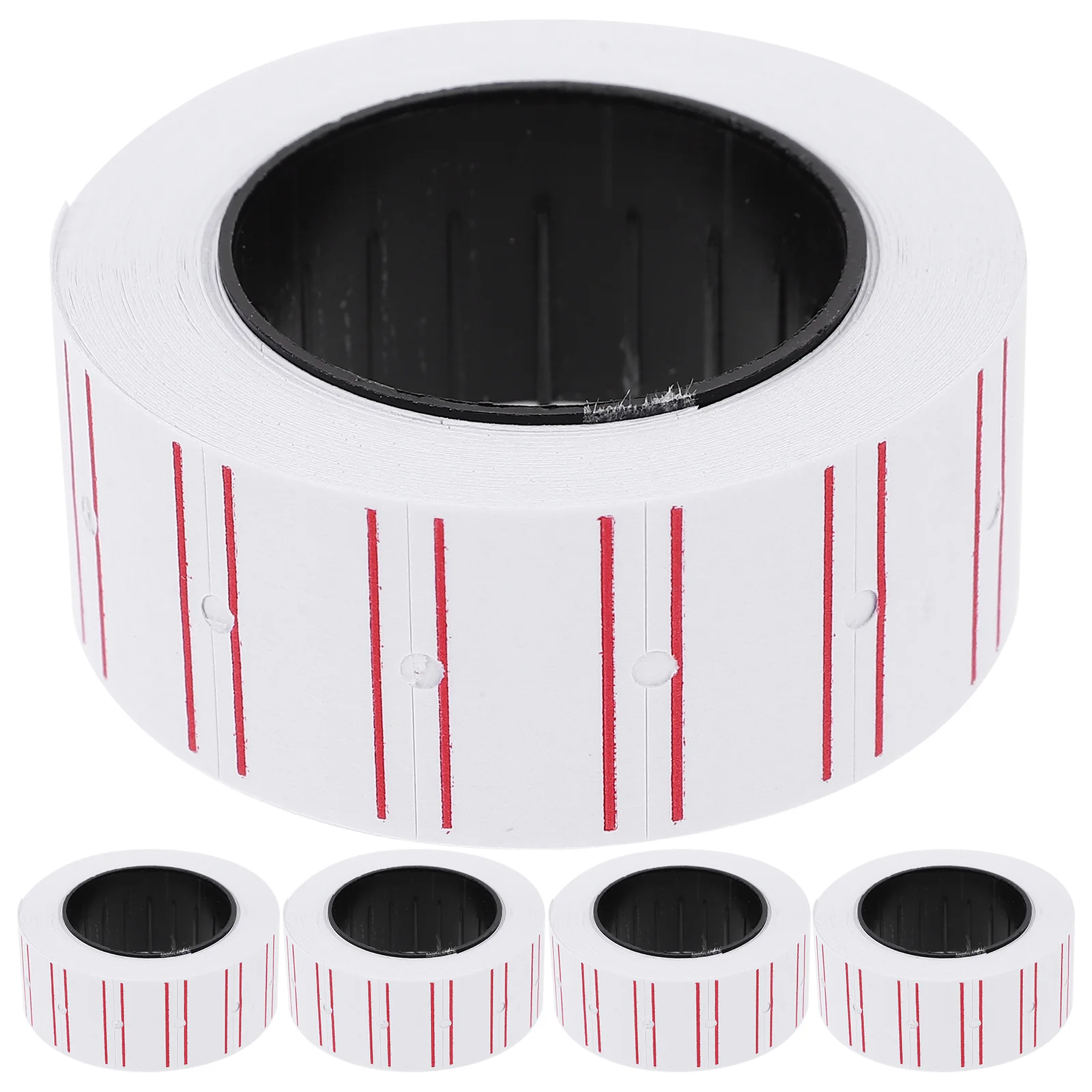 10 ม้วน (5000 ชิ้น)) ล้างการพิมพ์ป้ายราคา Cost Marker แท็กกระดาษป้ายเครื่องพิมพ์แท็กสําหรับร้านค้าสติกเกอร์ Commerce