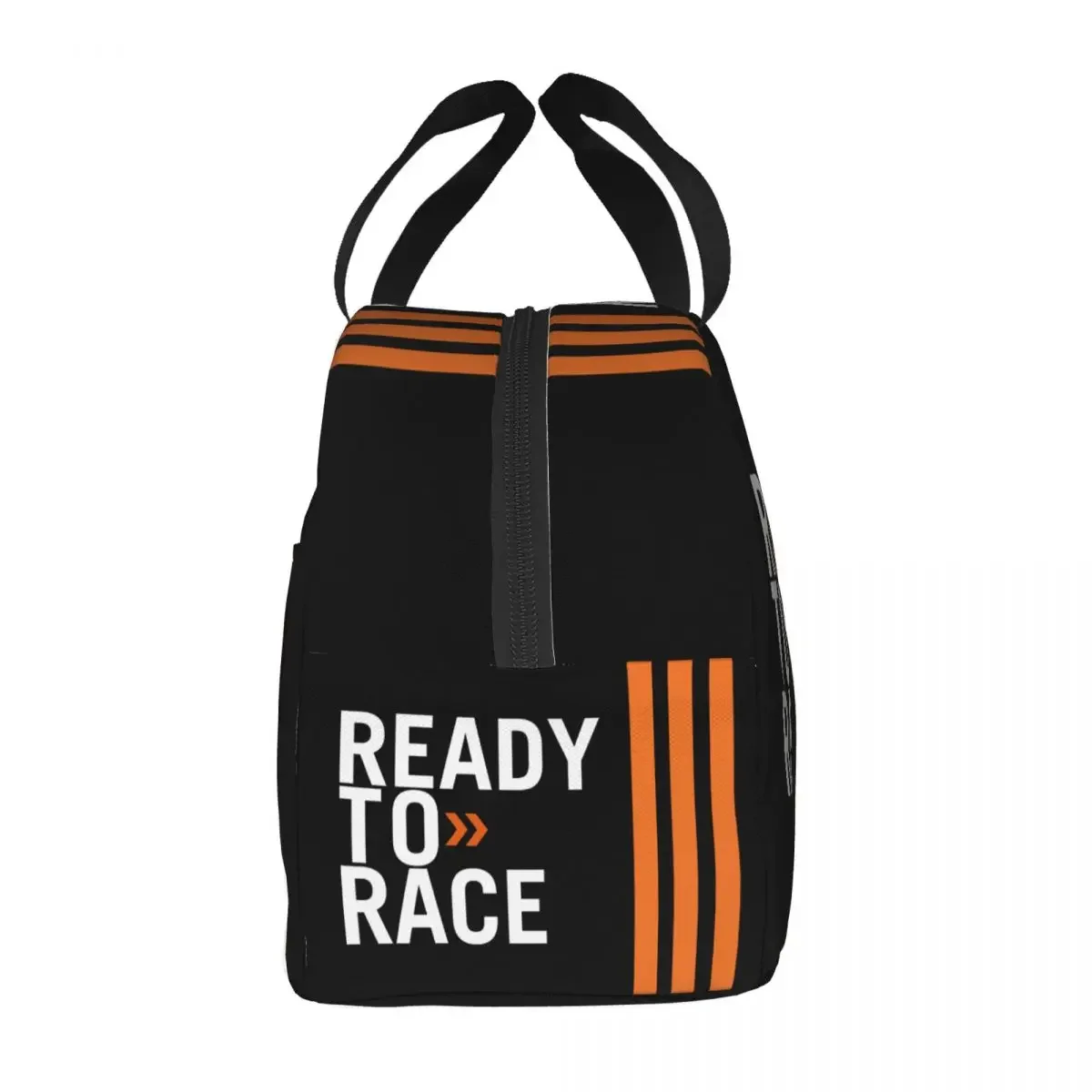 Custom Ready To Race Lunch Bag Resuable Racing Sport Motorcycle Rider Thermal Cooler Insulated Lunch Box Travel Food Tote Bags