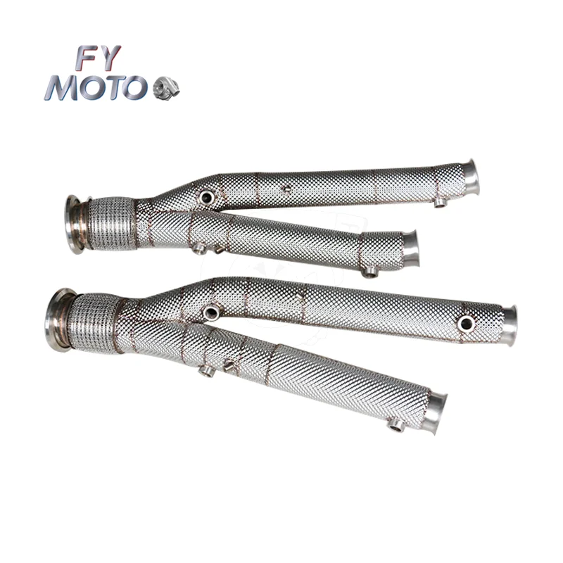 

For Lamborghini Aventador SVJ 6.5L V12 2019+ with Heat Shield Downpipe