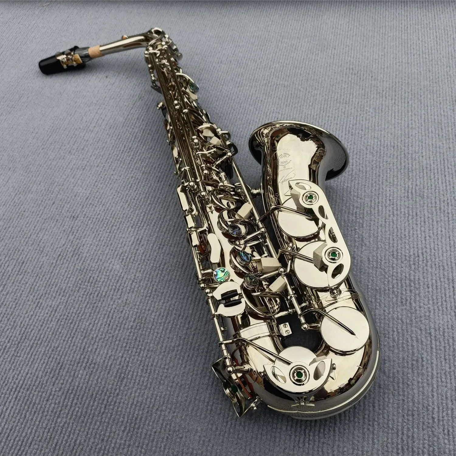 

High French 54 Eb E-flat Alto Saxophone Sax Shell Key Carve Pattern Woodwind Instrument with Case Other Aeccessaries