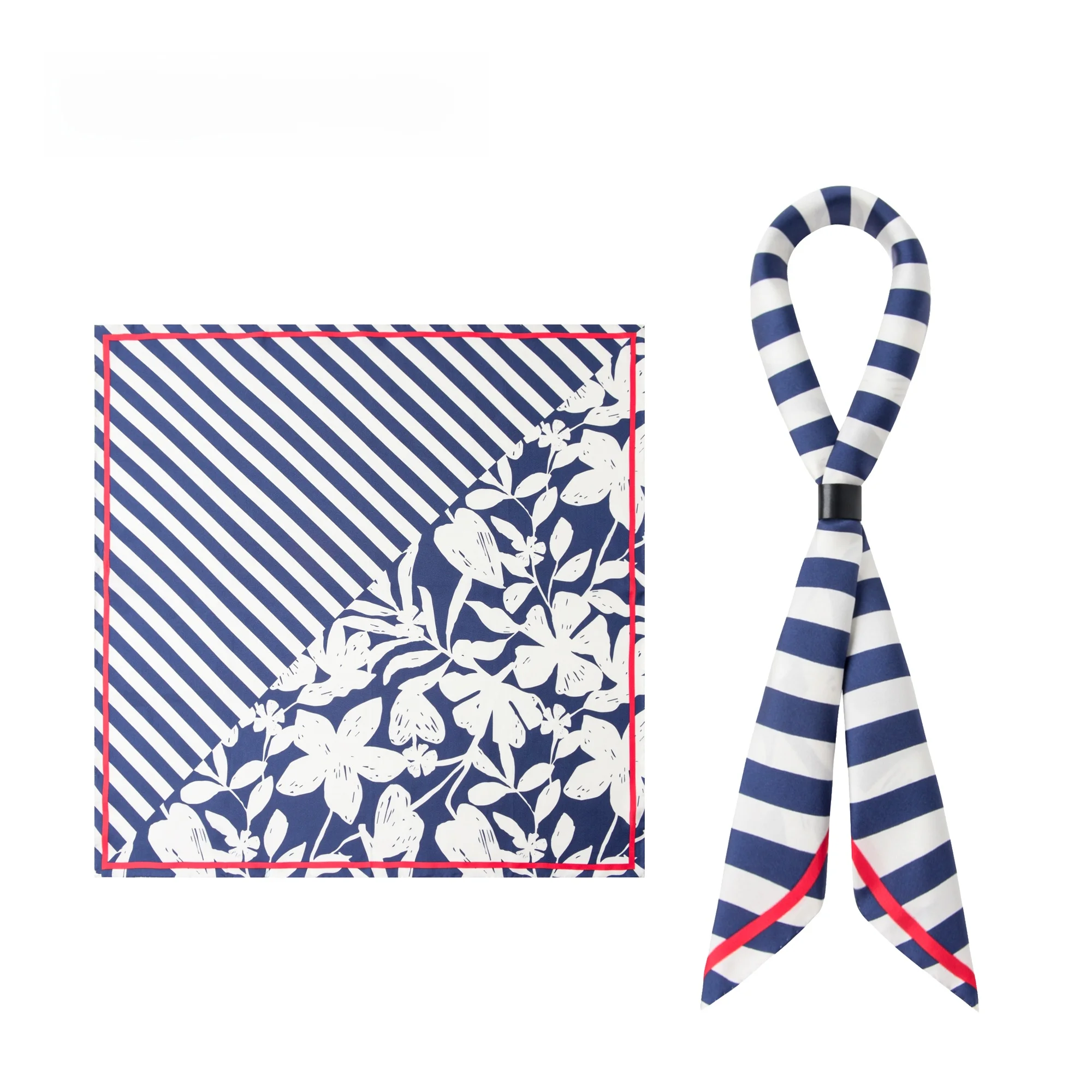 business-style-diagonal-stripe-silk-scarf-british-style-navy-blue-men's-neck-warmer-shirt-accessory-unisex-floral-pattern