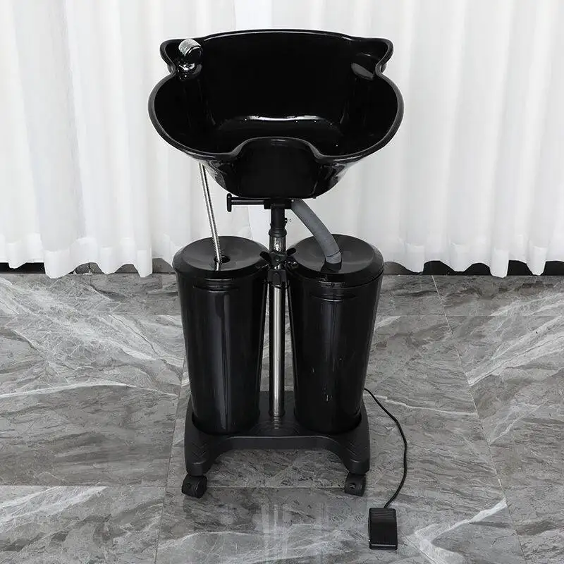 Barber shop high-end shampoo basin hair salon mobile convenient vertical pregnant women shampoo flush