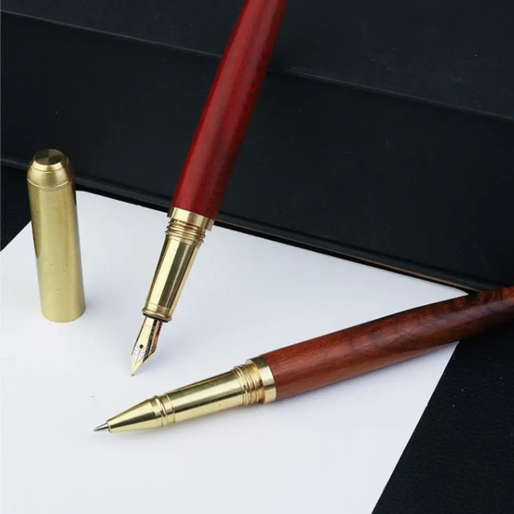 High-end Busines Wood Fountain Pen Smooth Writing Exquisite Calligraphy Fountain Pen 0.7mm Luxury Business Signature Pen