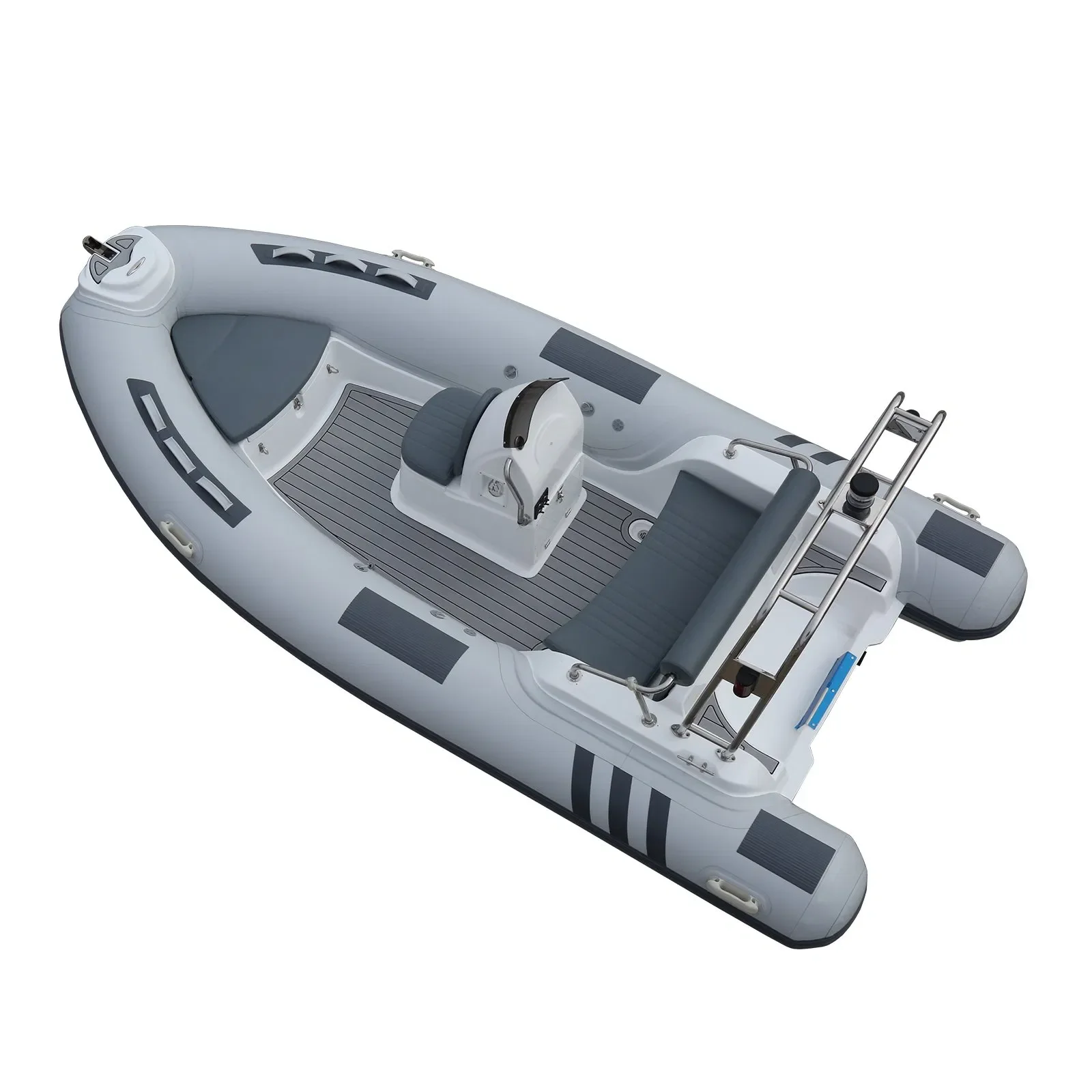 14FT Semi-Rigid Fiberglass Hull Hypalon PVC Inflatable Rib Boat Speed Boat