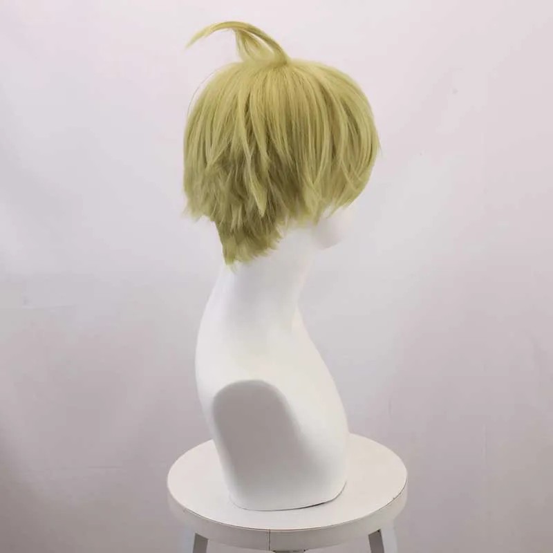 Nieuwe Danganronpa V3: Amaru Tenshi cosplay pruik met roos en omgekeerde pony voor het karakter Tenshi Amaru.