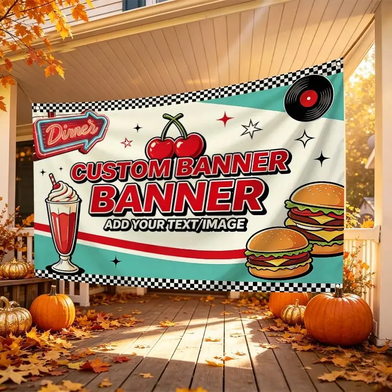 Custom Banner Flags Suitable For Celebration Event Garden lawn Personalized Logo Club Easter Commercial Advertising Promotion