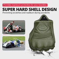 Leather Motorcycle Gloves Men Women Breathable Perforated Motorbike Racing Gloves Touch Screen Motocross Moto Gloves