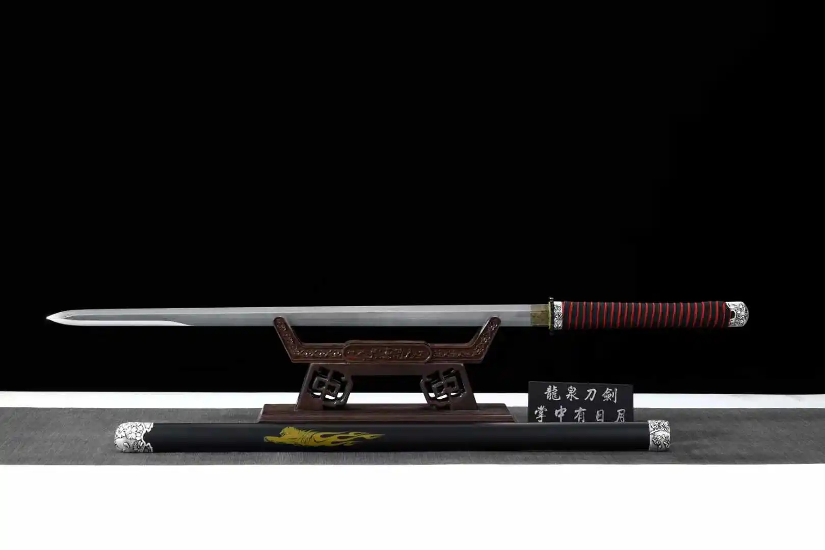 106cm Japanese samurai sword spring steel blade katana Combat Preparation weapons Stainless steel painted sheath Fighting  gift