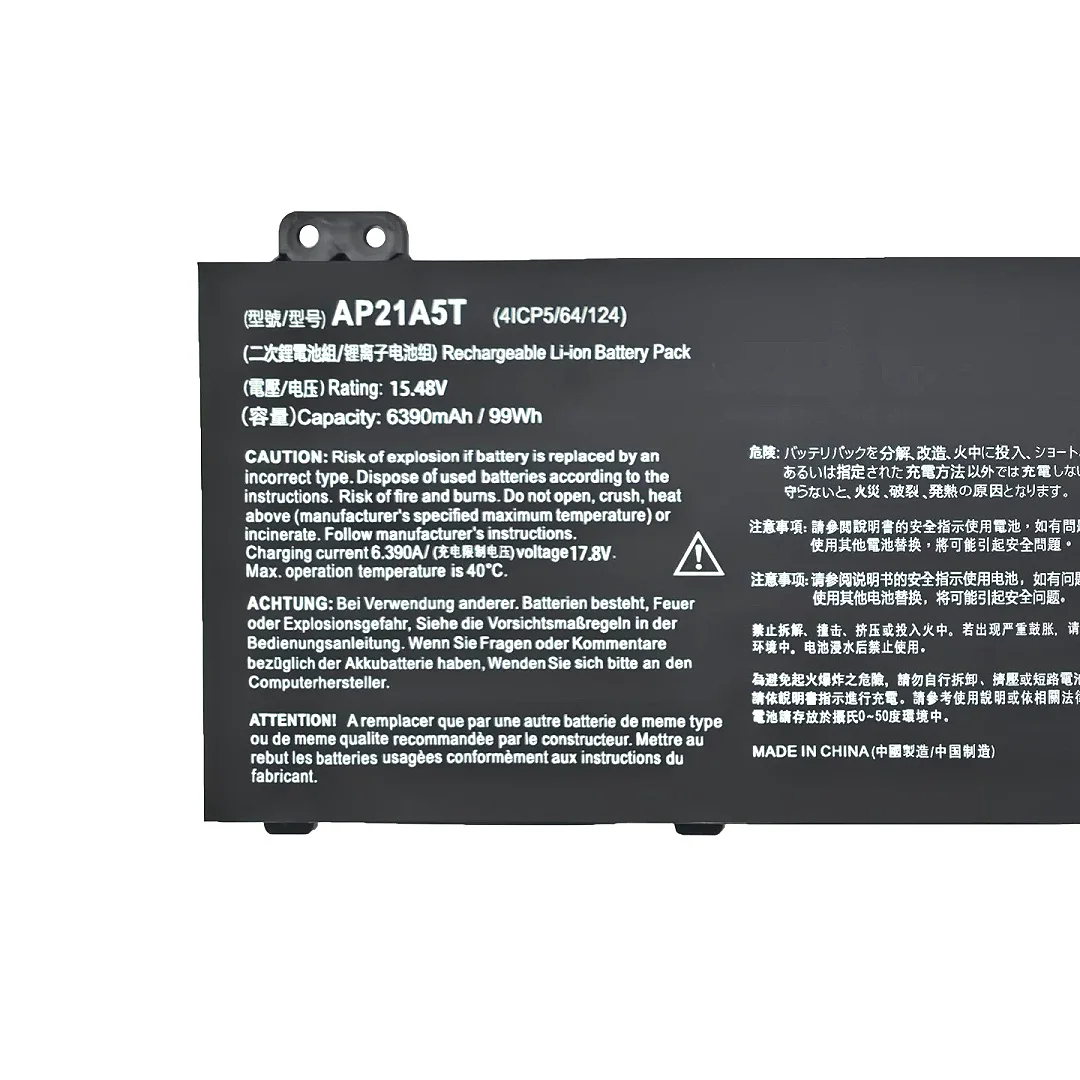 New Marvenho 99Wh 15.48V 6390mAh AP21A5T AP21A8T AP21A7T Laptop Battery For Acer Predator Helios Neo 16 PHN16-71 71EE 73LT