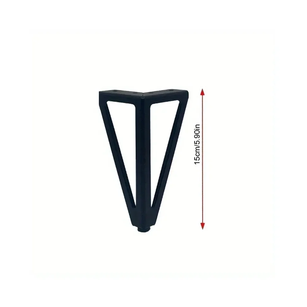 4pcs Heavy Duty Metal Furniture Legs, 4 Inch Cabinet Dresser Sofa Couch Feet Replacement, Sturdy Table Legs for Sofa
