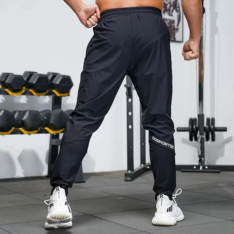 Sportbroek voor heren Lente zomer Hardloopbroek Workout Actieve broek Slank ijszijde Sneldrogend Skinny joggingbroek Joggers
