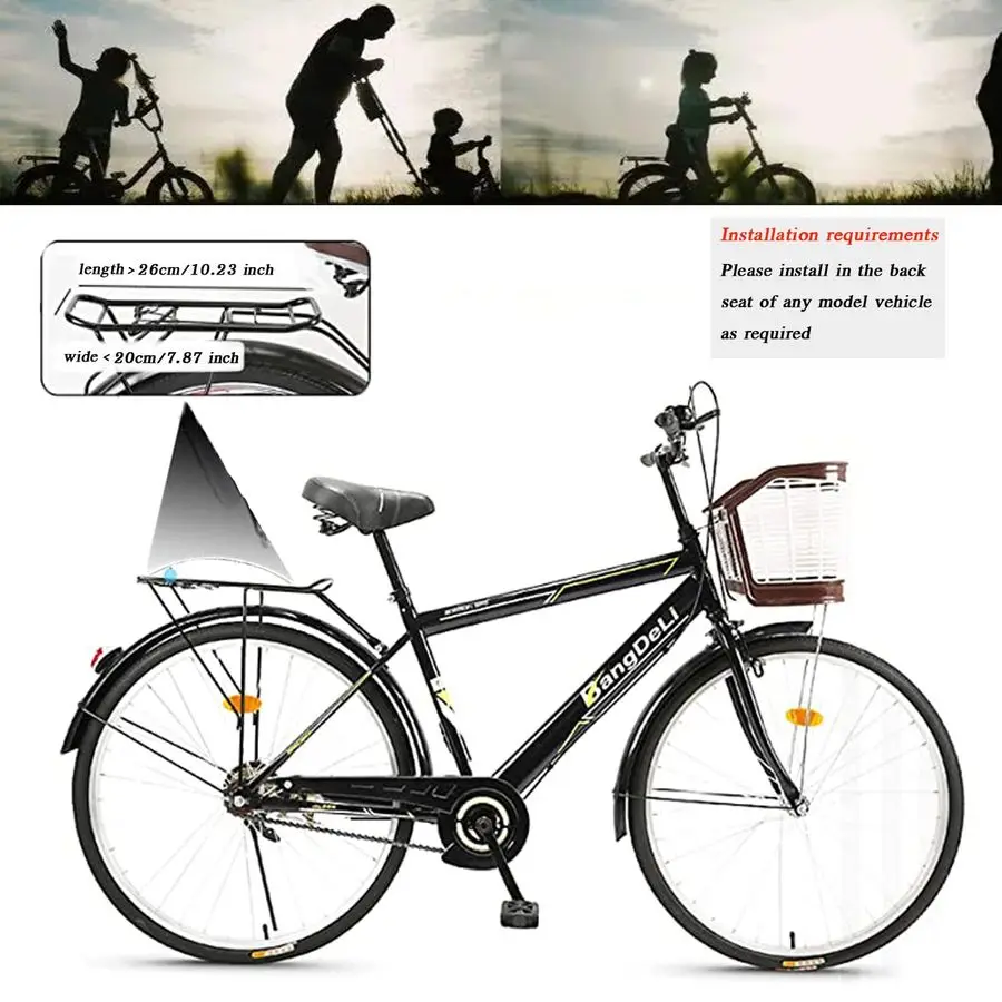 Asiento de bicicleta, asiento de bicicleta de bebé de montaje trasero, portabebés de asiento de bicicleta trasero para niños para accesorio de bicicleta para adultos, bicicleta de montaña, bicicletas eléctricas, Bi