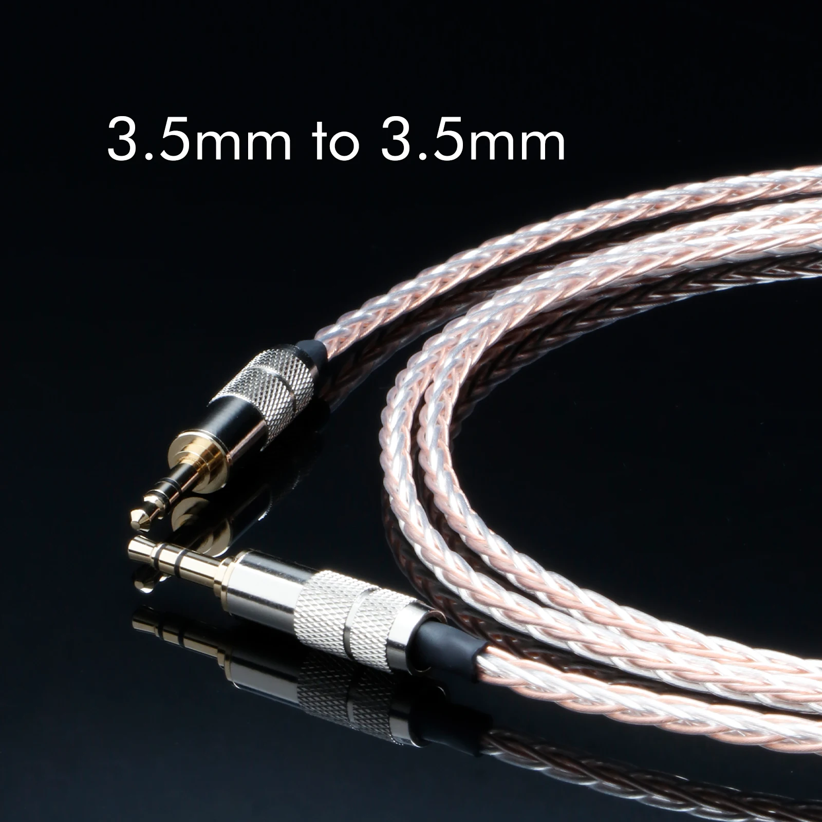 

3.5mm Headphone Extension Cable 3.5MM Adapter cable Earphone extension Cable 7n OCC Silver Plated Compatible with iPhone Pad